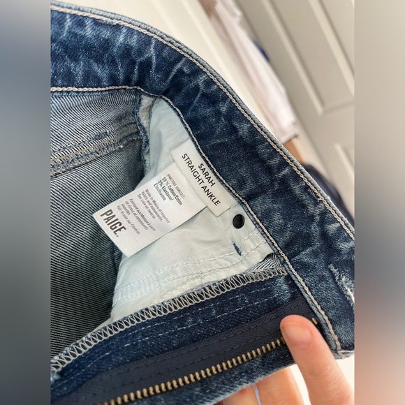 PAIGE Sarah Straight Ankle Jeans Size 26 - Picture 5 of 6